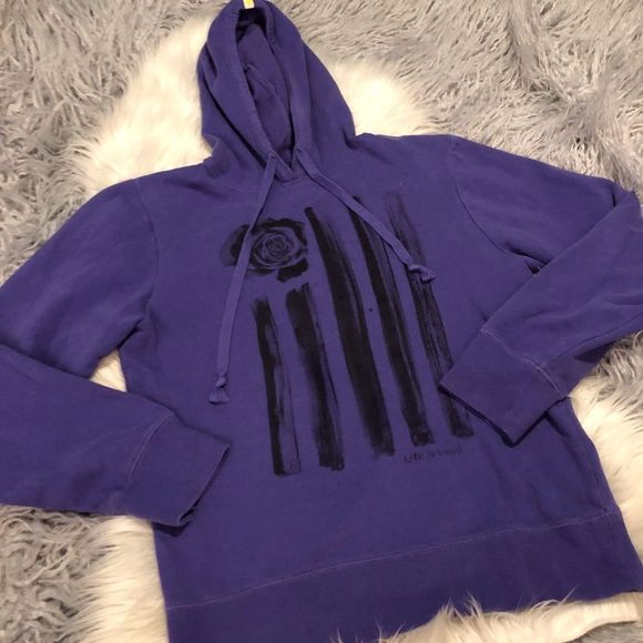 🦄Life is Good Purple Hoodie - Picture 1 of 6